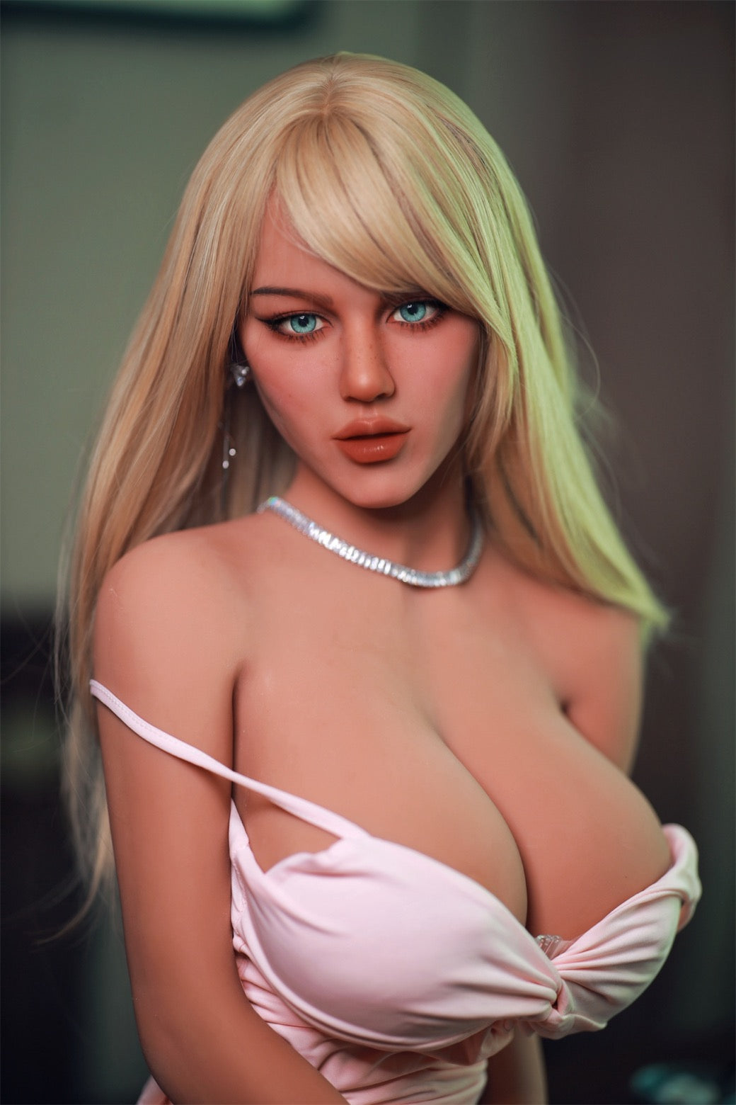 Fanny(156cm/5ft1): EU Stock Young Sex Doll D-Cup Large Breasts Soft Real Touch Blonde Doll Real Sexy Girlfriend