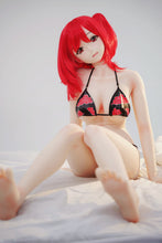 Load image into Gallery viewer, Shiori B(148cm/4ft8): Irokebijin Hyper Soft Silicone Anime Doll Red Hair Soft Real Skin Normal Breasts
