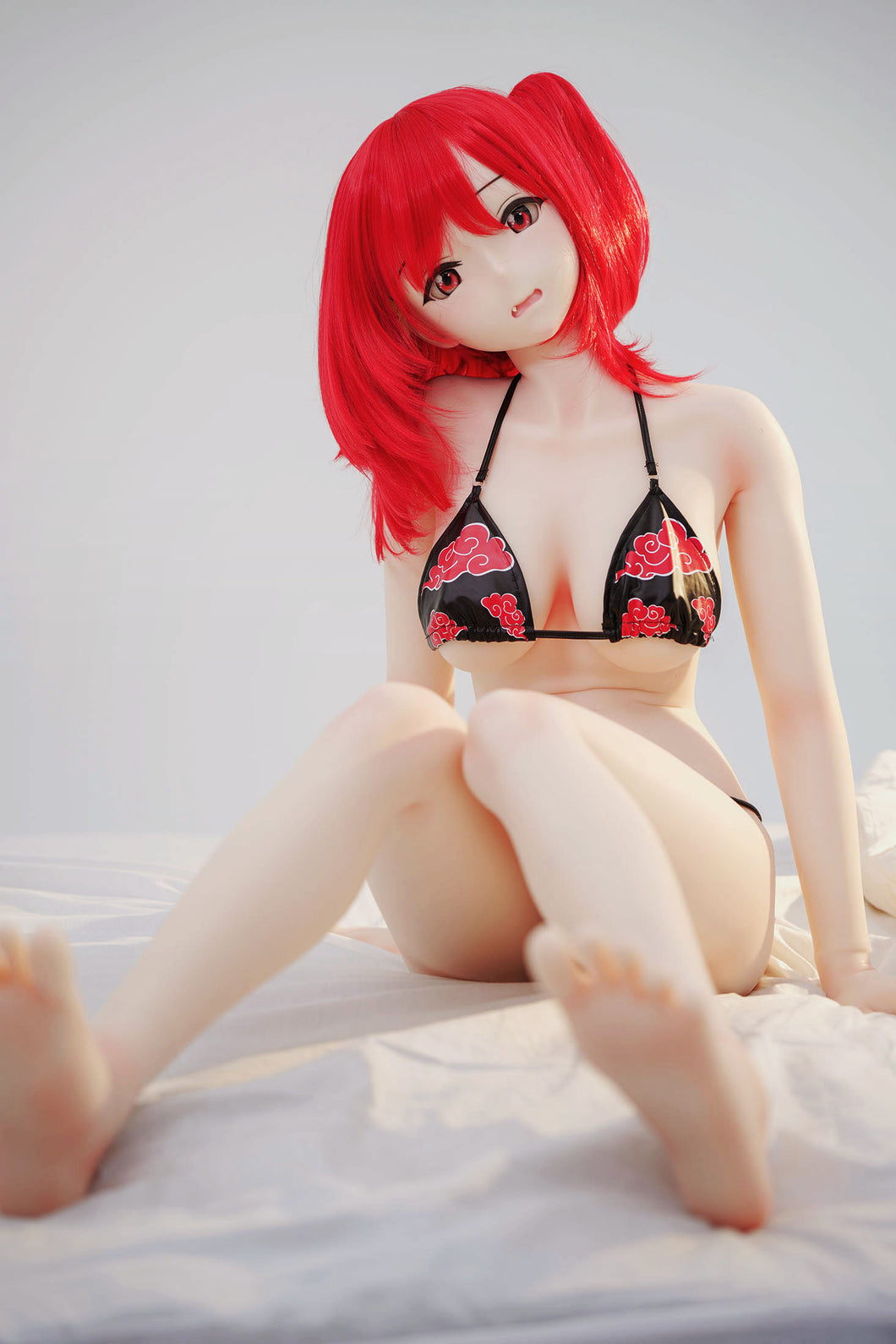 Shiori B(148cm/4ft8): Irokebijin Hyper Soft Silicone Anime Doll Red Hair Soft Real Skin Normal Breasts